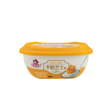 Plastic Packaging Container Frozen PP Yogurt Tub Pot Yogurt Cup with Lid Spoon